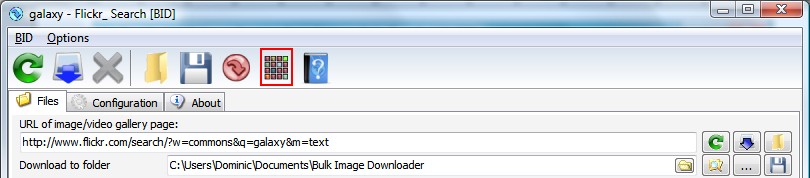BID Export Gallery button