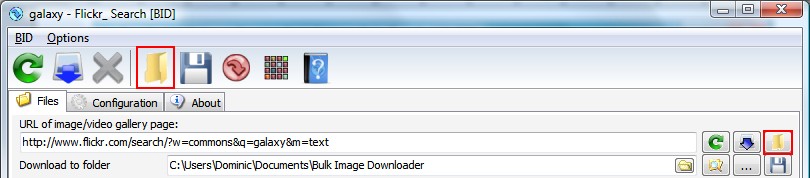 BID Load From File buttons